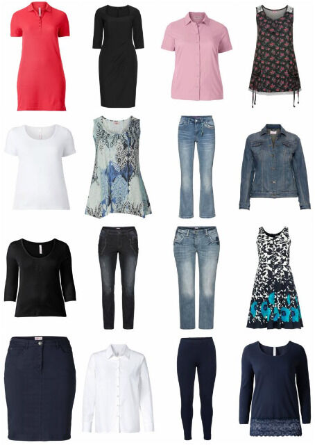 Damen Übergrößen Bekleidung Mode Restposten Kleider Textilien Mischpaket Plus Size