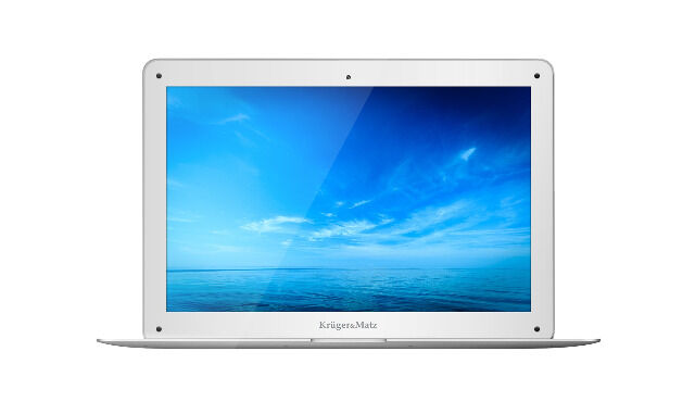 Krüger & Matz KM1403 Explore Ultrabook silberfarben 14 Zoll FullHD 4GB RAM QuadCore Notebook Laptop Netbook dünn flach 32GB Flash Intel Atom Internet surfen PC Computer FullHD Windows 10