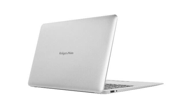 Krüger & Matz KM1403 Explore Ultrabook silberfarben 14 Zoll FullHD 4GB RAM QuadCore Notebook Laptop Netbook dünn flach 32GB Flash Intel Atom Internet surfen PC Computer FullHD Windows 10