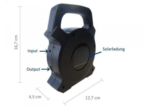 COB LED Arbeitslampe mit USB und Solarladung
