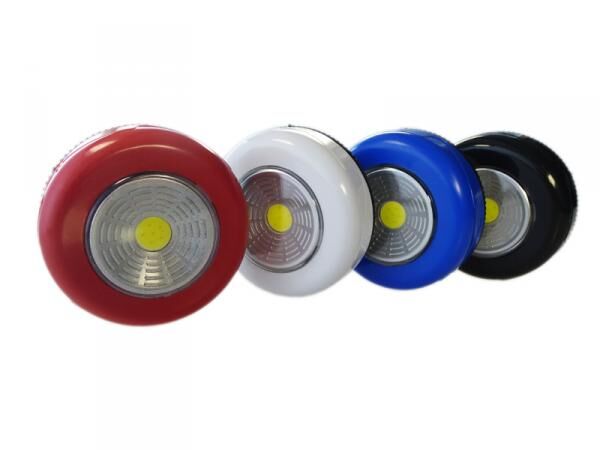 COB LED Schrankleuchte Stick&Push in 24er Display