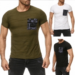 Herren Freizeit T-Shirt Oberteil