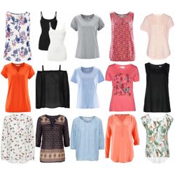 Damen Bekleidung Mischpaket - T-Shirts, Tops, Tuniken, Blusen, Hosen, Leggings, Kleider, Jeans...