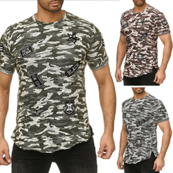 Herren Freizeit T-Shirt Oberteil