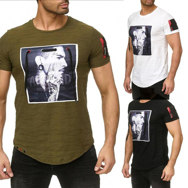 Herren Freizeit T-Shirt Oberteil 