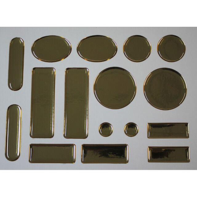 Set 7x 16 Epoxy Aufkleber Anstossschutz Kantenschutz Prallschutz Tuerschutzpuffer
