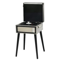 Denver VPL-150BT freistehender Retro Schallplattenspieler mit Bluetooth MP3, USB, Smartphonesteuerung