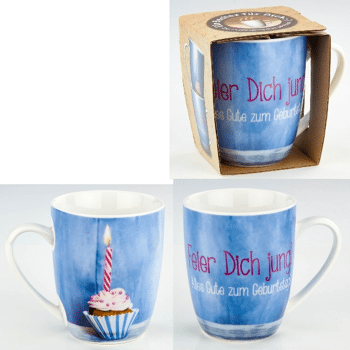 28 205813 Kaffeebecher Mit Spruch Feier Dich Jung Kaffeetasse Kaffeepott 15439502 Restposten De