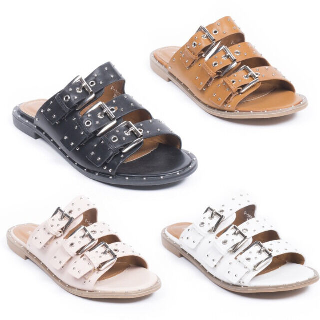 Damen Sommer Sandalen Slipper Schuhe