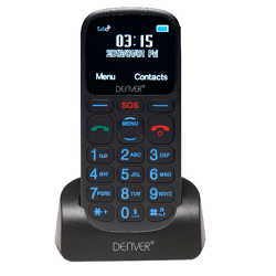 DENVER GSP-120 Senioren Notruf Handy Telefon Großtasten SOS Funktion