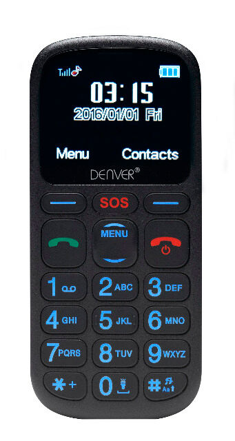 DENVER GSP-120 Senioren Notruf Handy Telefon Großtasten SOS Funktion