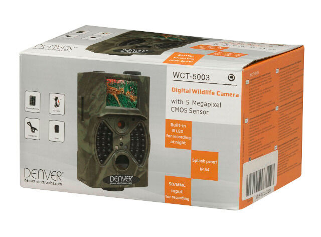Denver WCT-5003 MK3 Wildkamera mit Bewegungssensor Tier Wild Überwachungskamera Futterkamera