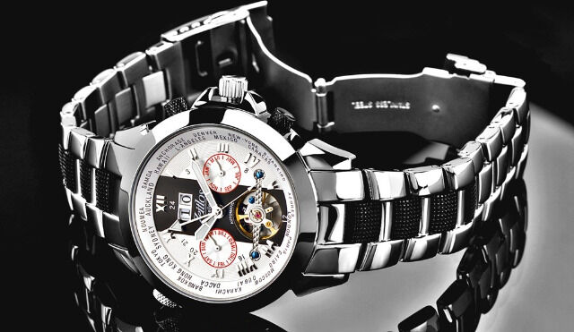 Zeitlos ZL-ES-10 B Automatik Herrenuhr Armbanduhr Exzellent Beast Farbe silber Herren Herr Männer Mann Uhr Automatikuhr