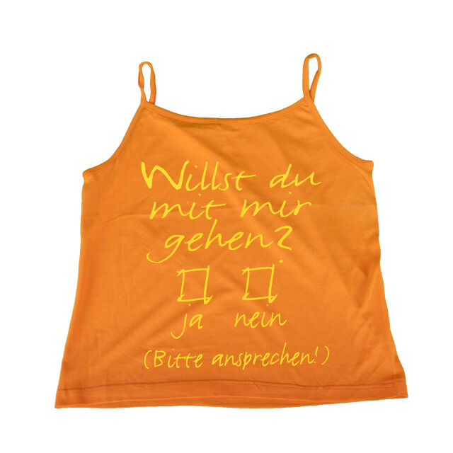 Top mit Spaghetti Traegern Groeße S - XL Tops mit verschiedenen Prints