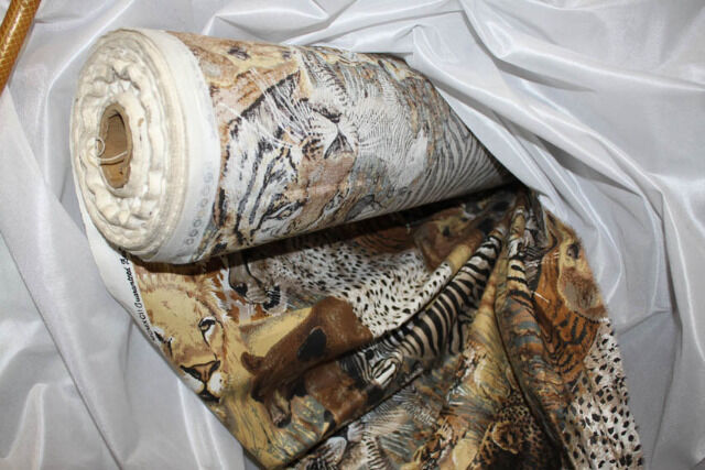 Stoff 1,40 m breit Meterware Wildtiere