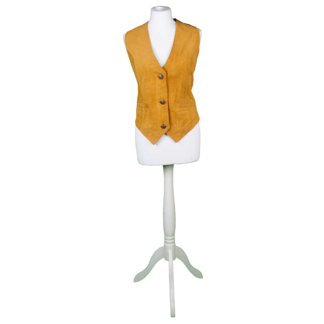 10 x Damen Leder Weste viele Farben 3 Knöpfe