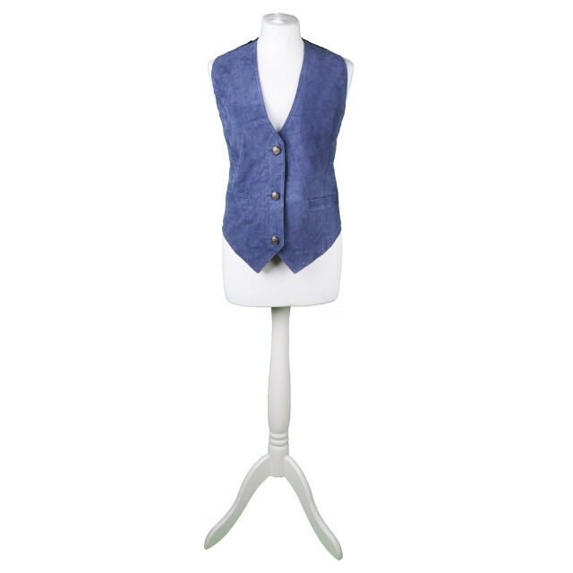 10 x Damen Leder Weste viele Farben 3 Knöpfe