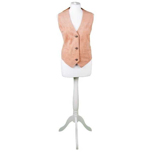 10 x Damen Leder Weste viele Farben 3 Knöpfe