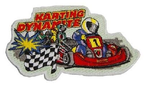 5 x Aufnaeher 10,1 x 5,8 cm Kart Karting