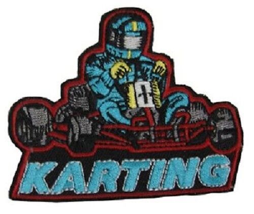 Set 5 x Aufnaeher 8 x 6,5 cm Kart Karting