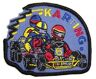 Set 5 x Aufnaeher Patches 7,9 x 6,5 cm Kart Karting