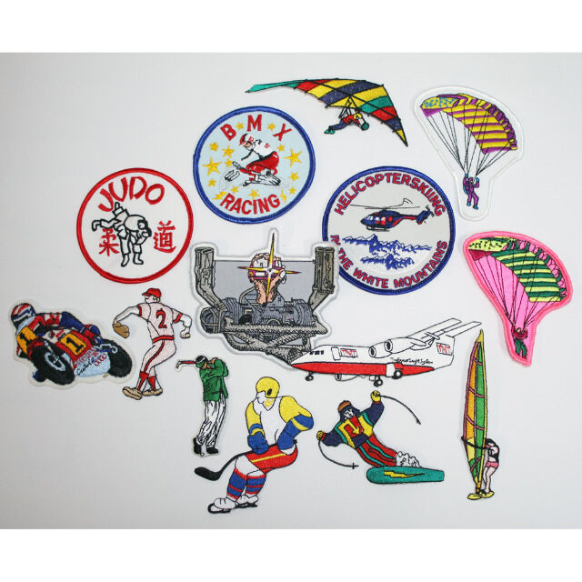 Set 14 x Aufnaeher Set Sport versch. Groeßen