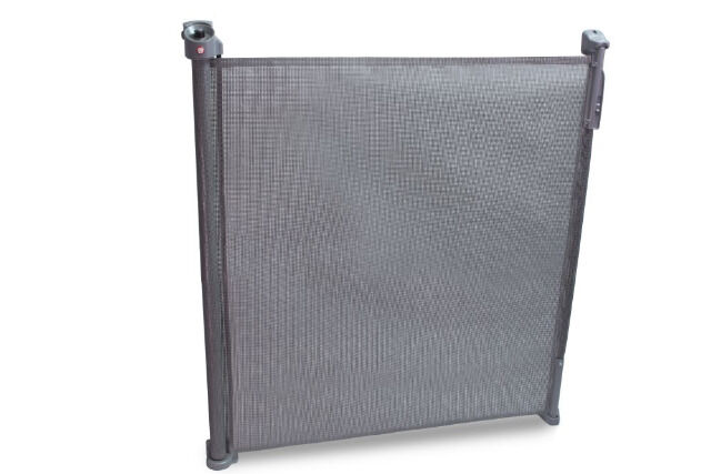 Lionelo Tulia Baby Tür- u. Treppenschutzgitter grau Sturzsicherung Rollo einrollbar 0-140 cm Treppenschutz Türschutz Sturzschutz 