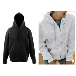 Fruit of The Loom Herren Damen Uni Zip Hoodie Zipper Pullover Kapuze Pulli Mix Restposten Kleidung