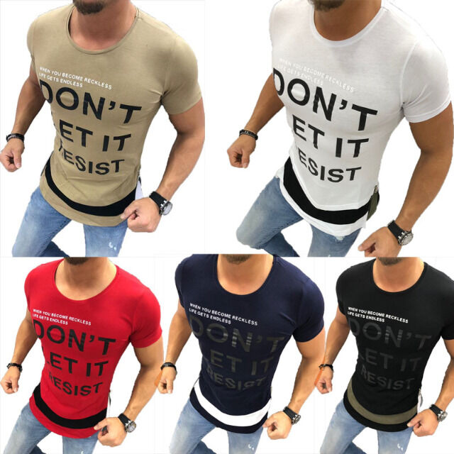 Herren Freizeit T-Shirt Oberteil