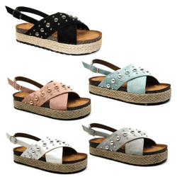 Ladies summer sandals slip-on shoes