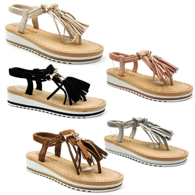 Damen Sommer Sandalen Slipper Schuhe