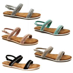 Damen Sommer Sandalen Slipper Schuhe