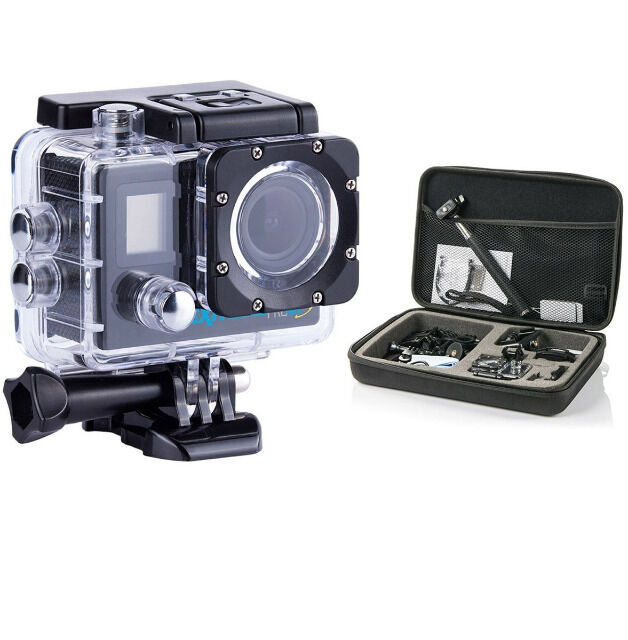 GOCLEVER DVR EXTREME 4Ks Professional Set WLAN 4K Action Cam Outdoor Kamera Actioncam Filmen Aufnehmen Video