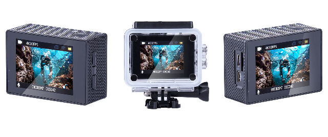 GOCLEVER DVR EXTREME 4Ks Professional Set WLAN 4K Action Cam Outdoor Kamera Actioncam Filmen Aufnehmen Video