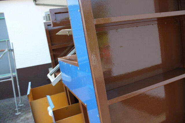 Grosser Metall- Flocktisch beflocken Beflockung Textilien veredeln