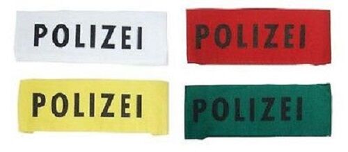 Armbinde Karneval Fasching Polizei versch. Farben