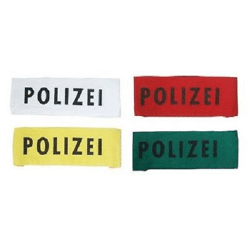 Armbinde Karneval Fasching Polizei versch. Farben