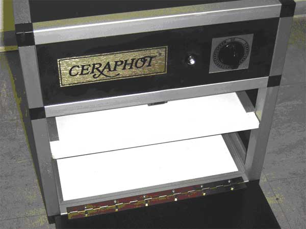 Kaltglasiergeraet Ceraphot Einbrennofen polymerisieren einkapseln