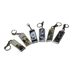 Keyring pendant 7 x 2.5 cm various animal motifs