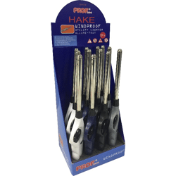 Stabfeuerzeug Sturmfeuerzeug Jet-Flame im Display