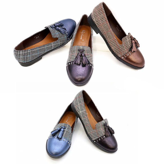 Damen Slipper Halbschuhe Ballerina