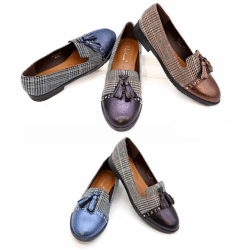 Damen Slipper Halbschuhe Ballerina