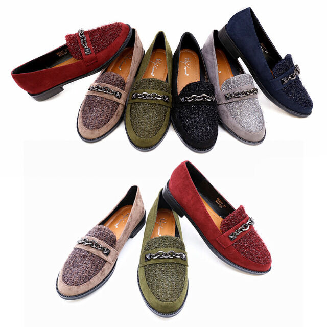 Damen Slipper Halbschuhe Ballerina