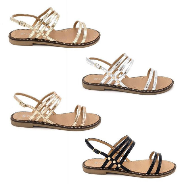 Damen Sommer Sandalen Slipper Schuhe