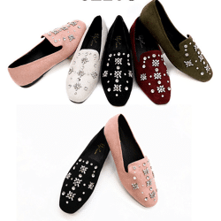 Damen Slipper Halbschuhe Ballerina