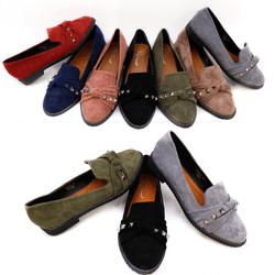 Damen Slipper Halbschuhe Ballerina 