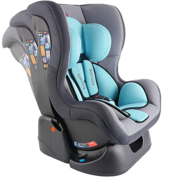 Lionelo Liam Autokindersitz in türkis Autositz Kindersitz 0-18 kg Gruppe 0+/I Reise Urlaub unterwegs Auto KFZ Baby Kind Kleinkind Organizer 