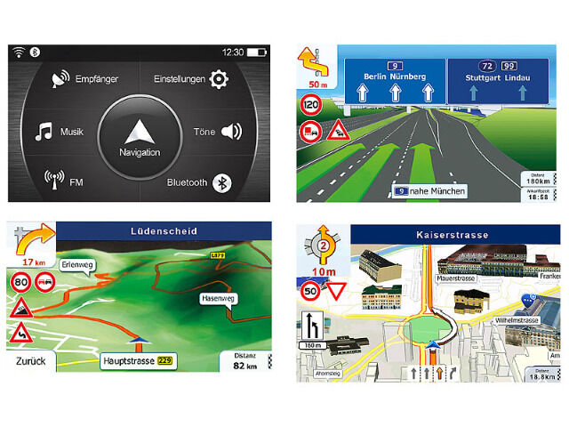NavGear TourMate N4 Navigationssystem mit West-Europa 4,3 Zoll Motorrad Fahrrad Kfz Outdoor Navigation Navi Routenplaner Straßenkarte Karte 