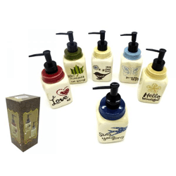 Seifenspender aus Keramik, 18cm*7,2*7,2cm