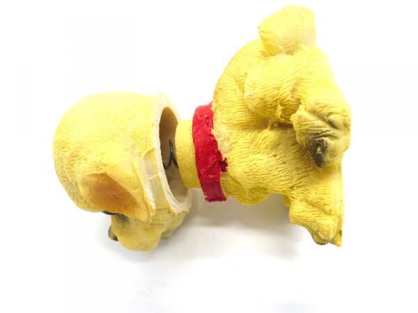 Wackelhund aus Harz f&uuml;r die Hutablage oder den Schreibtisch , 8,5cm
